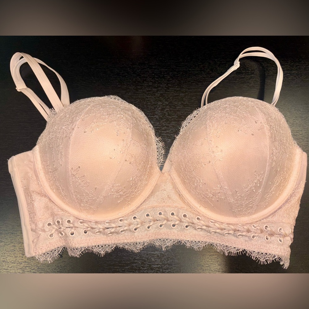 Victoria’s Secret Very Sexy Lace Multi-Way Nude-Pink Push-Up Bra 36D